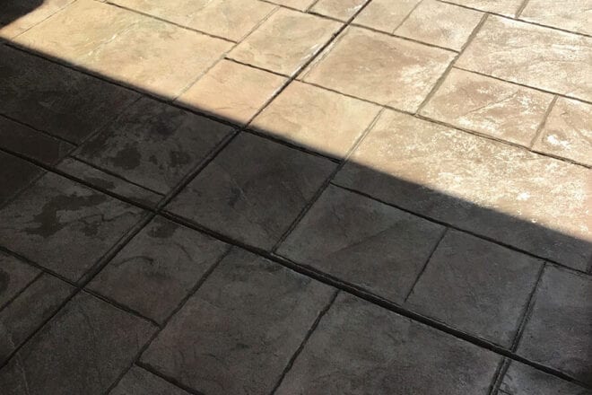 backyard cement