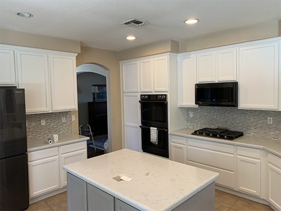 White Painted Kitchen Cabinets in Sacramento