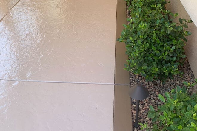 backyard cement