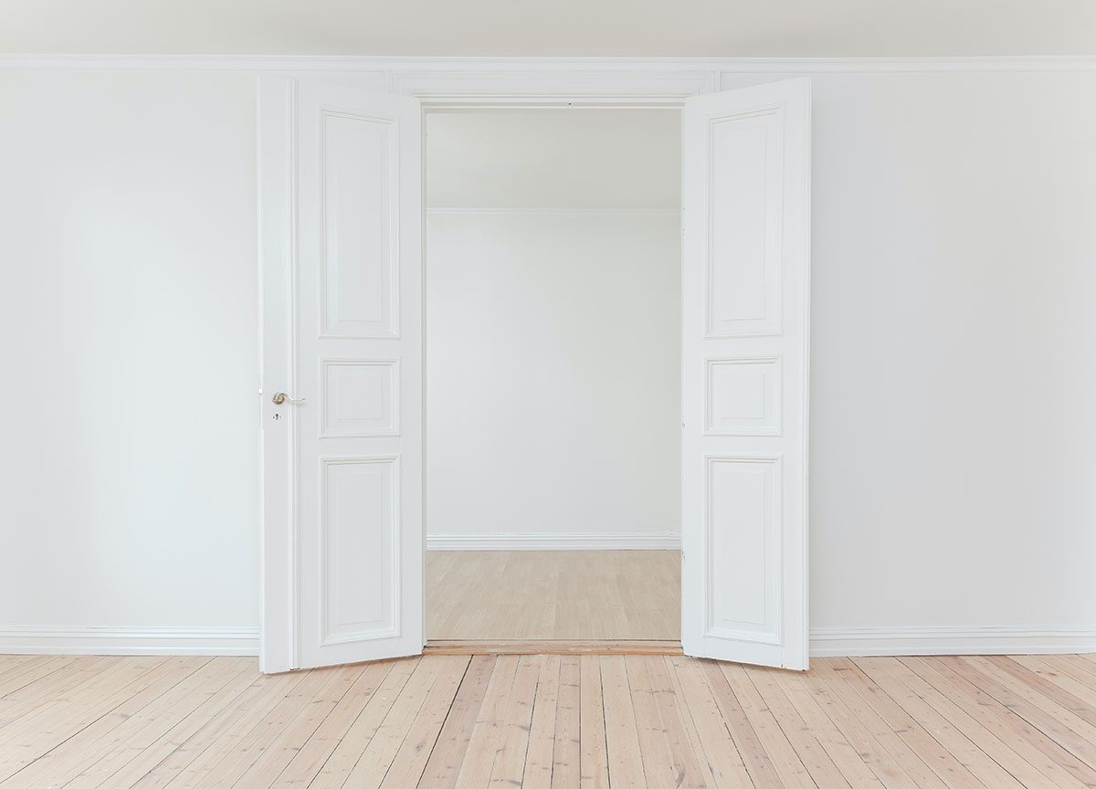 House interior before painting